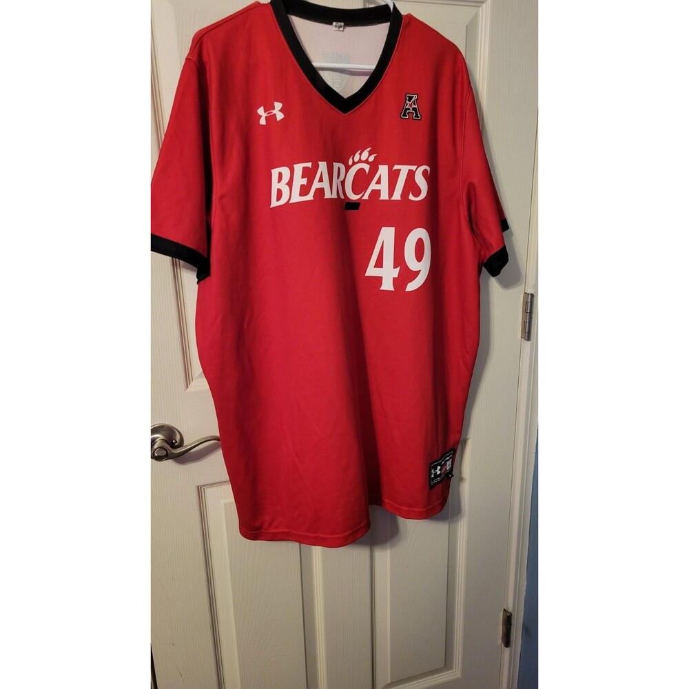 Under Armour Cincinnati Bearcats Authentic Football Jersey Red #49 Men's XL Team